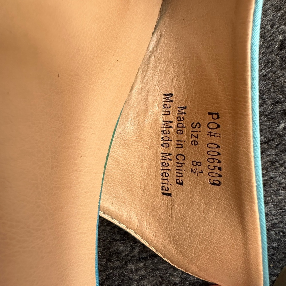 Journee Collection Women's Blue Slingback Heels Size 8.5 - Picture 6 of 6